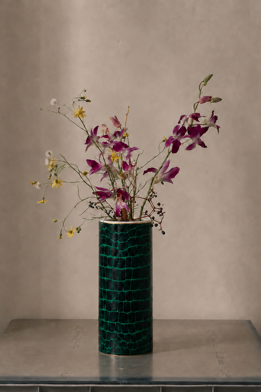 Tall Vase - Emerald