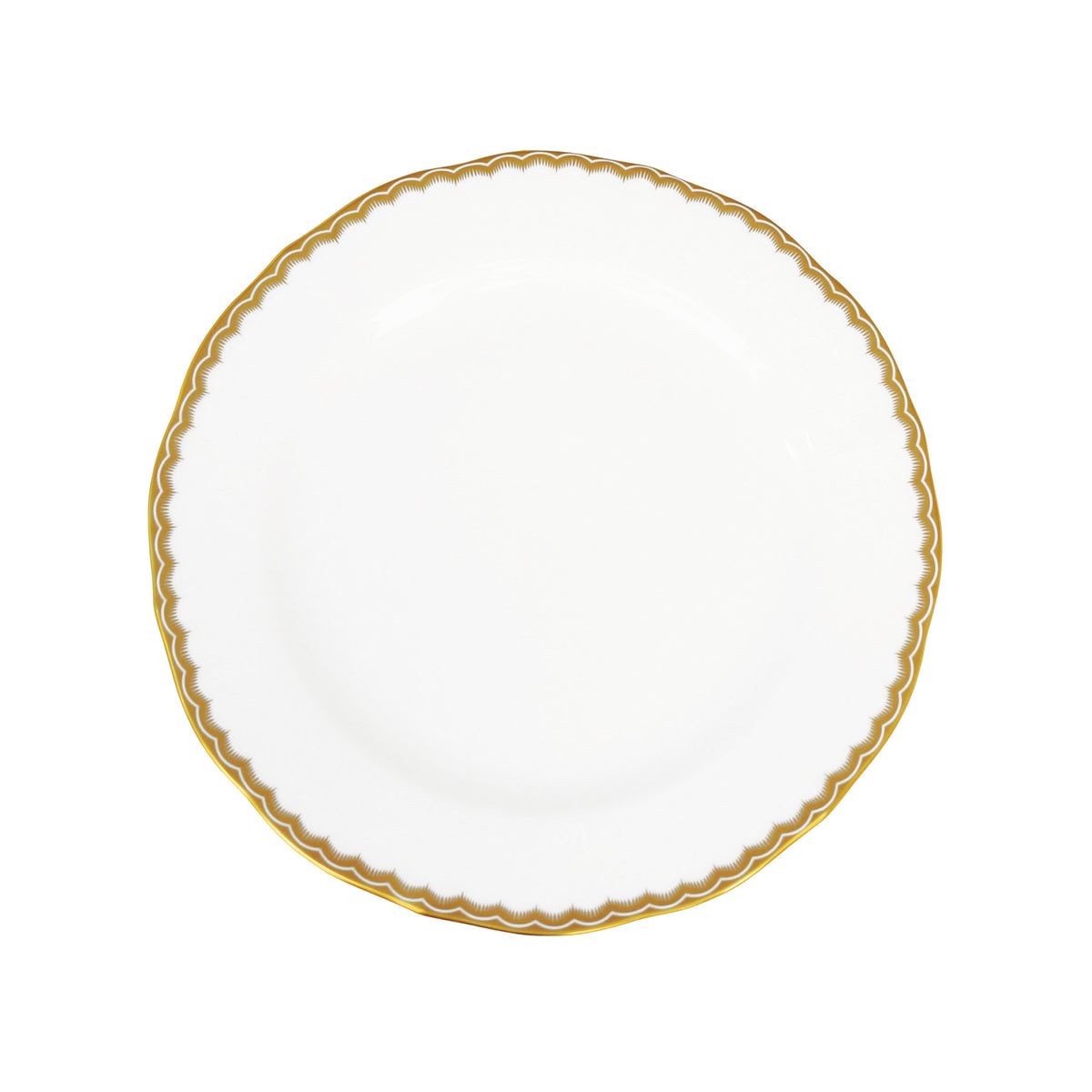 Prouna Antique Gold Salad / Dessert Plate White Background Photo