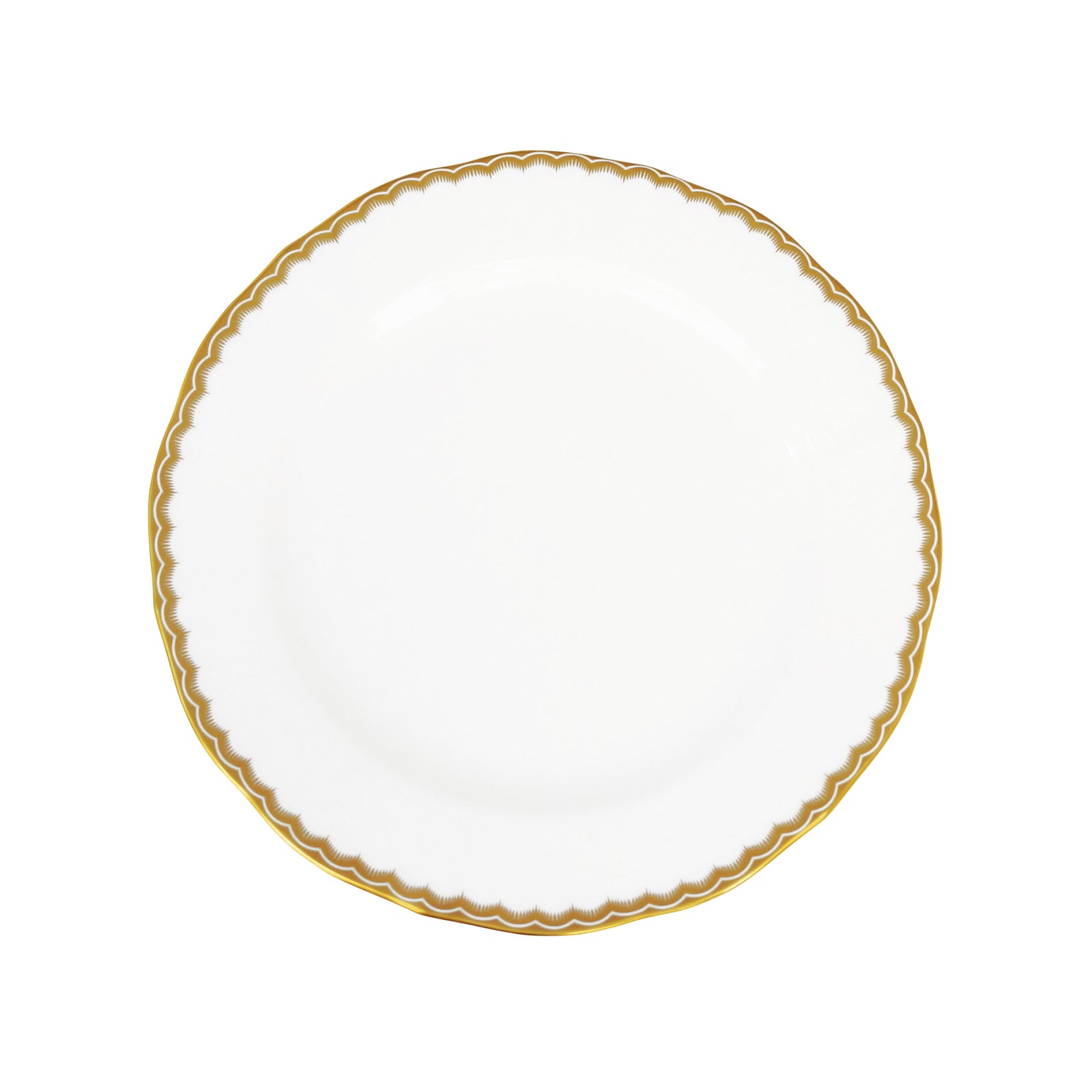 Prouna Antique Gold Salad / Dessert Plate White Background Photo