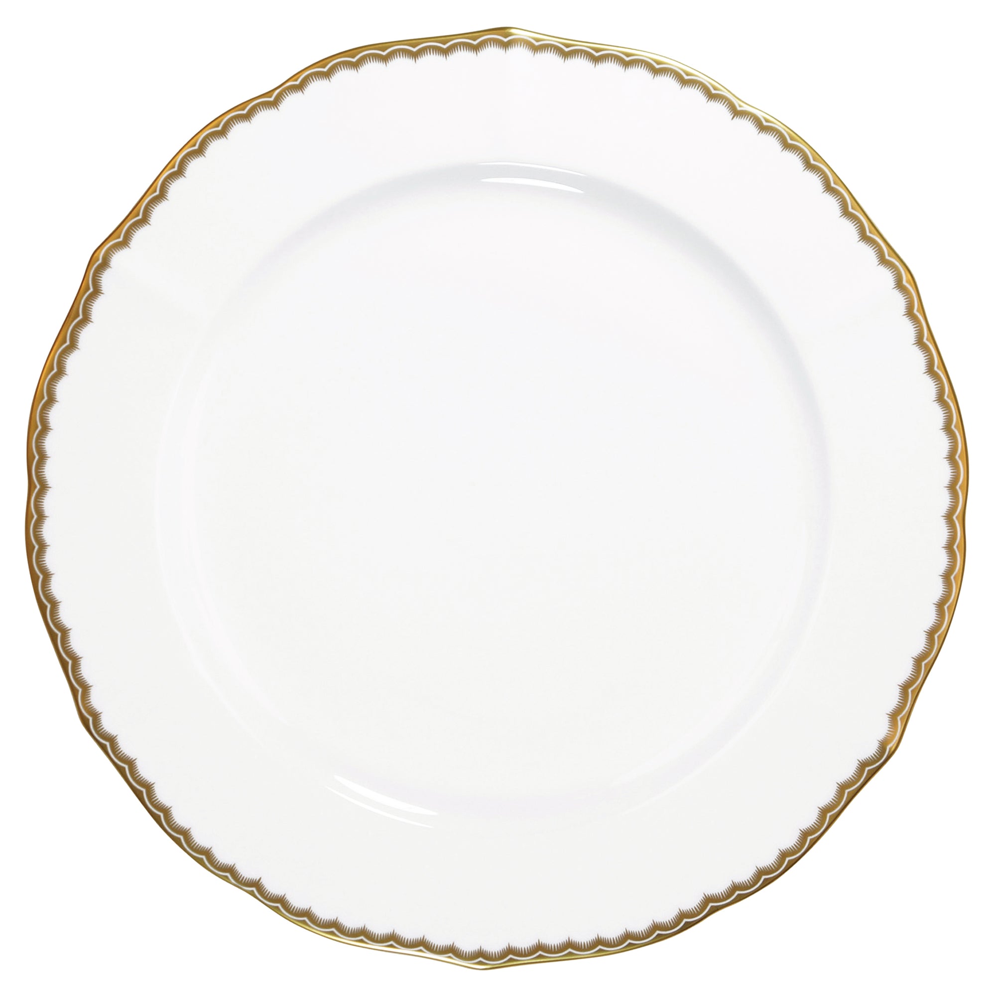 Prouna Antique Gold Charger Plate White Background Photo