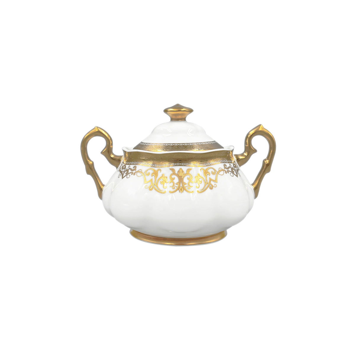 Prouna Carlsbad Queen White Sugar Bowl White Background Photo