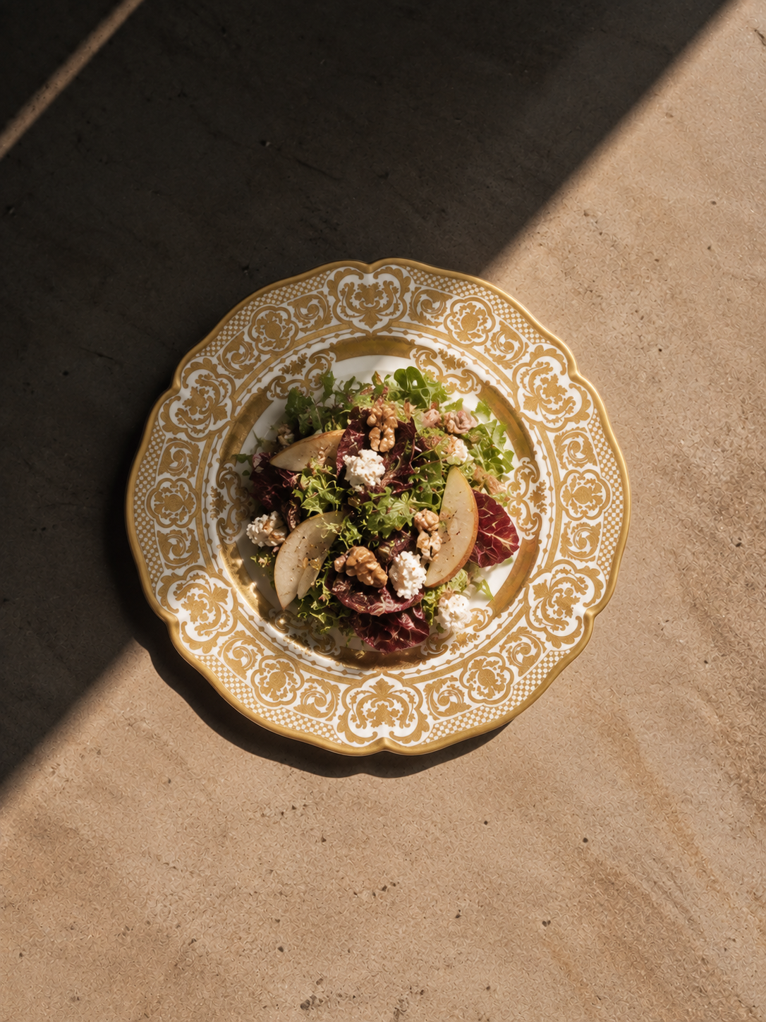 Prouna Carlsbad Queen White Salad / Dessert Plate White Background Photo