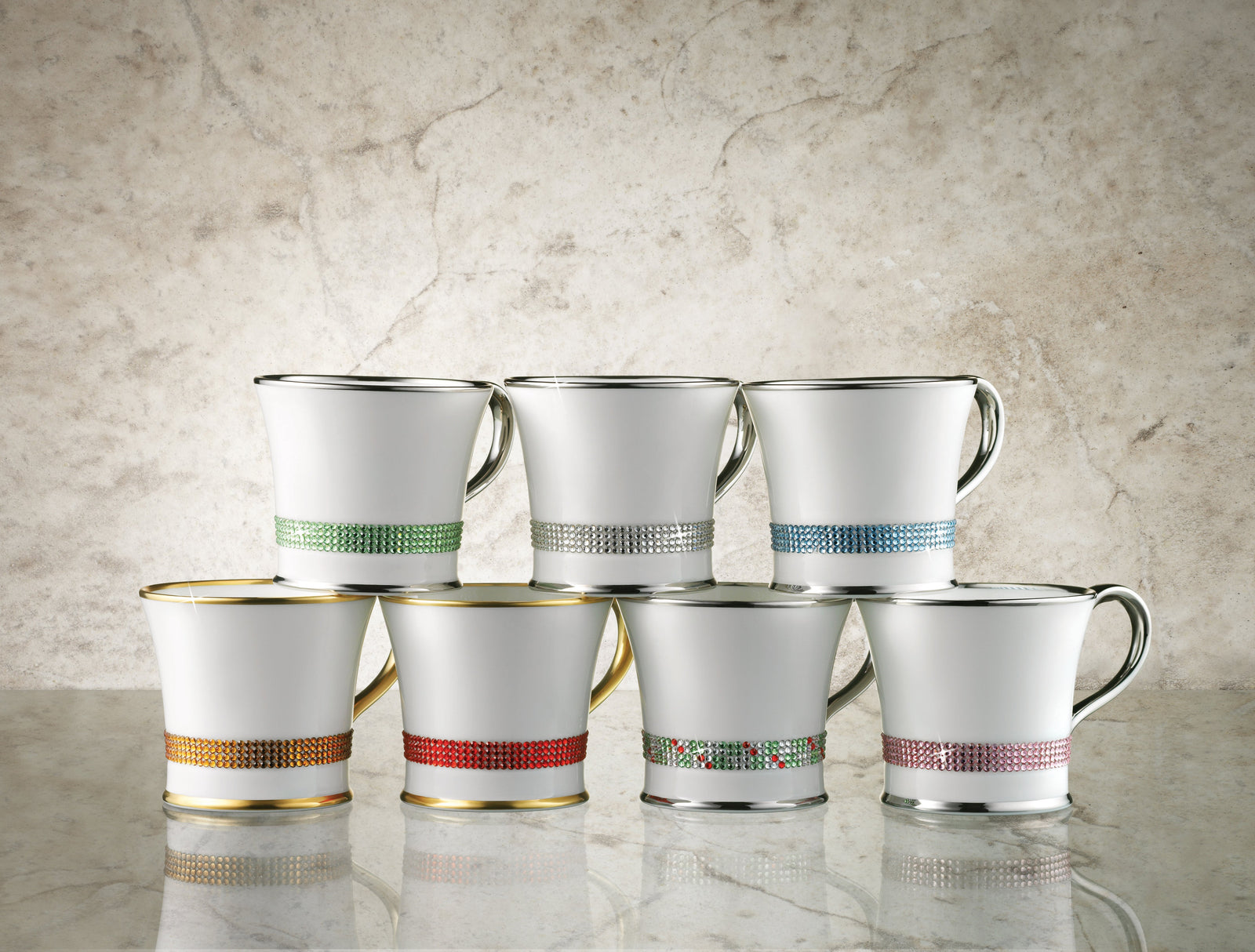 Prouna Chain Rose Mug White Background Photo