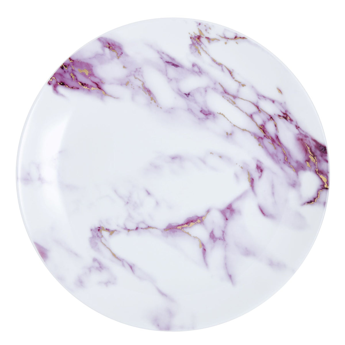 Marble Chianti Salad/Dessert Plate White Background Photo