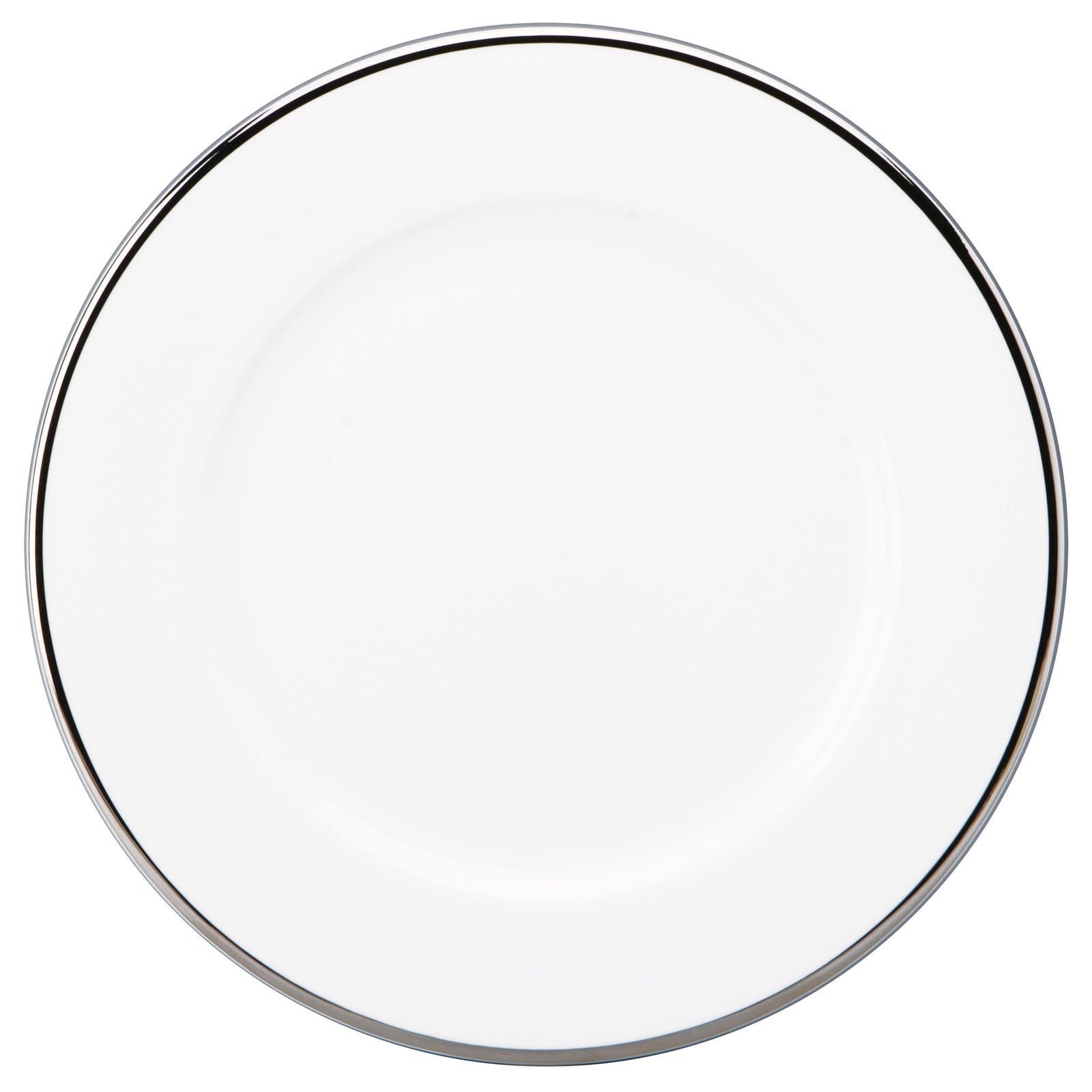 Prouna Comet Platinum Charger Plate White Background Photo