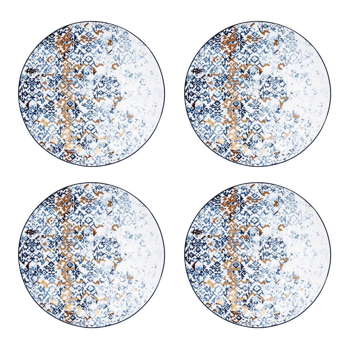 Cuenca Set of 4, Canapé Plates White Background Photo
