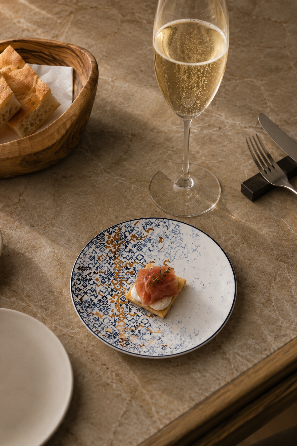 Set of 4, Canapé Plates