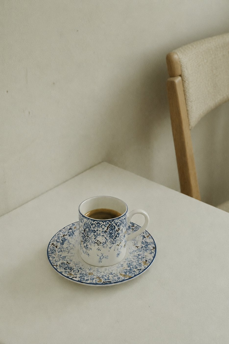 Prouna Cuenca Espresso Cup & Saucer White Background Photo