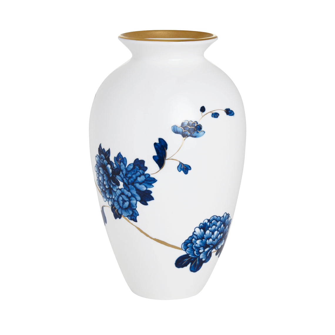 Prouna Emperor Flower 9-1/2&quot; Urn Vase White Background Photo