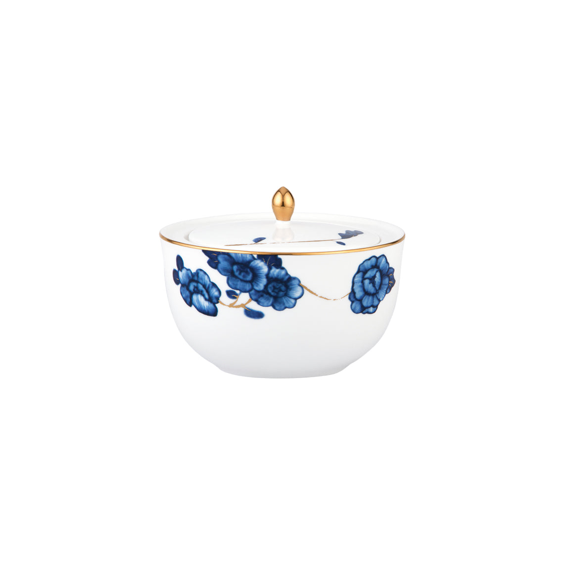 Prouna Emperor Flower Sugar Bowl White Background Photo