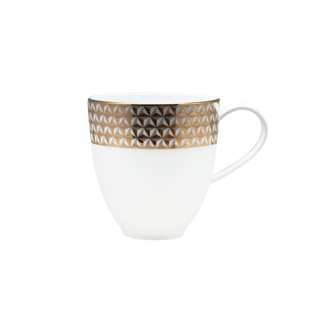 Prouna Gem Cut Gold Mug (Version A) White Background Photo