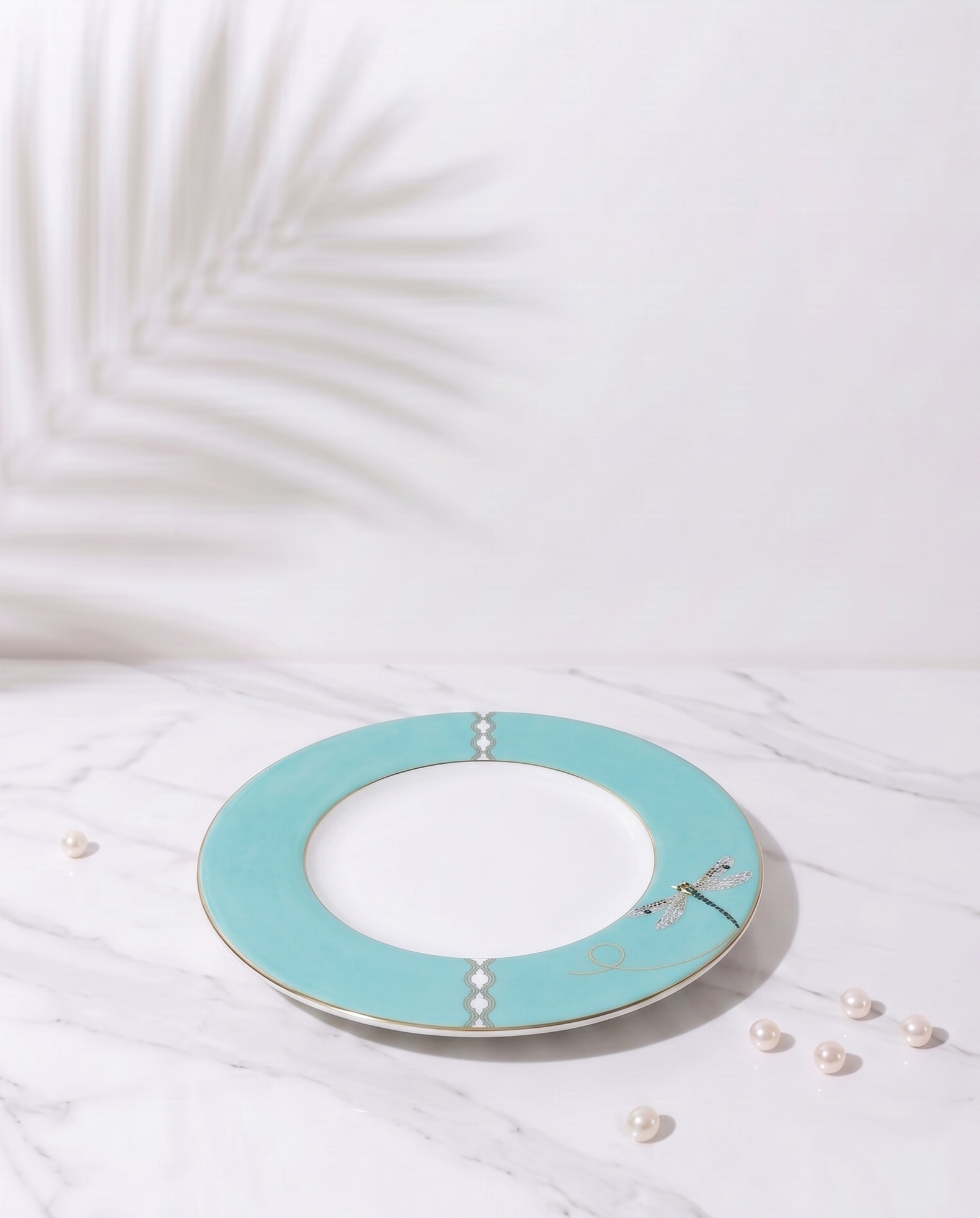 Prouna My Dragonfly Bread & Butter Plate White Background Photo
