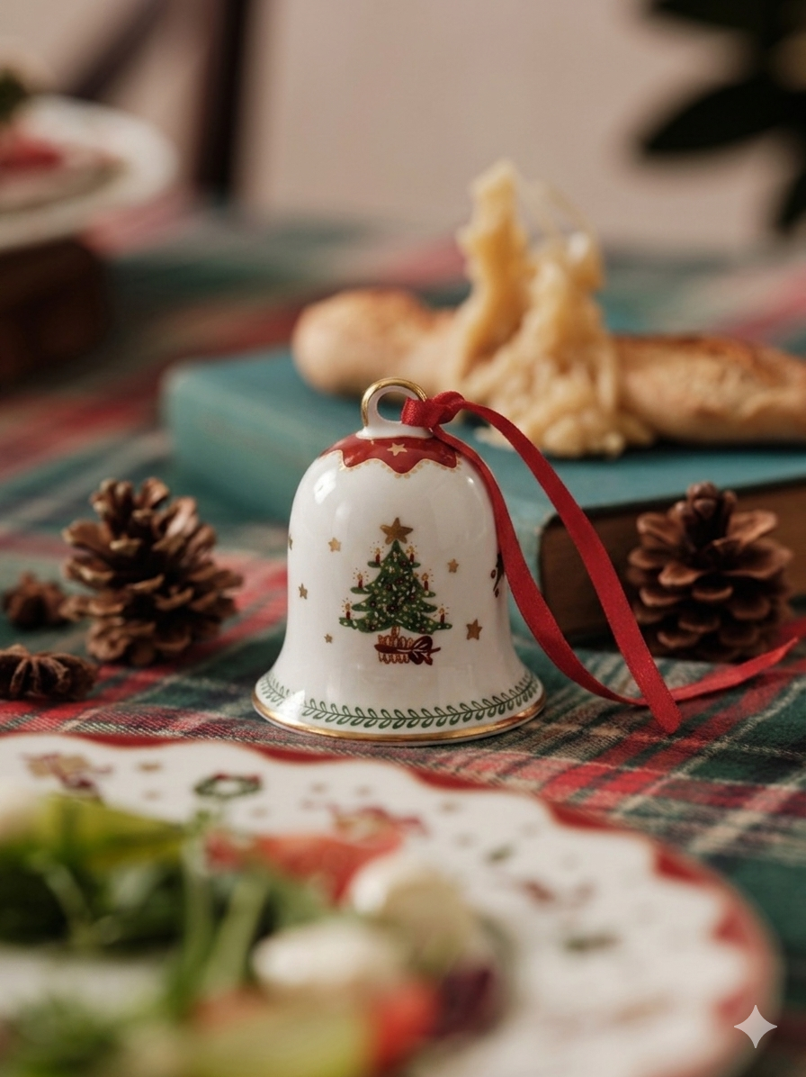 Prouna My Noel Christmas Bell White Background Photo