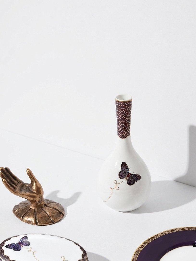 Prouna My Butterfly Bud Vase White Background Photo