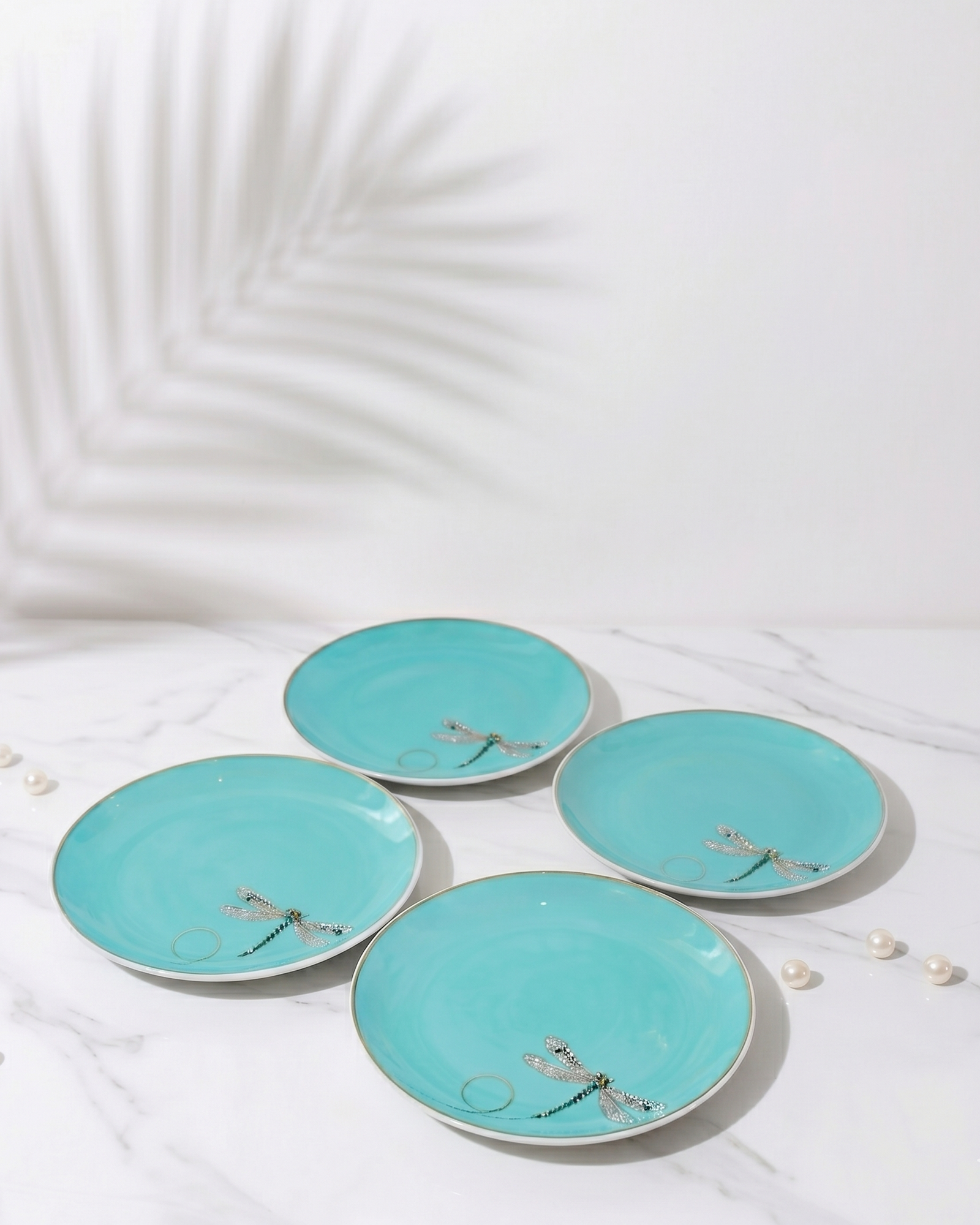 Prouna My Dragonfly Small Jewelry Tray Set of 4 White Background Photo