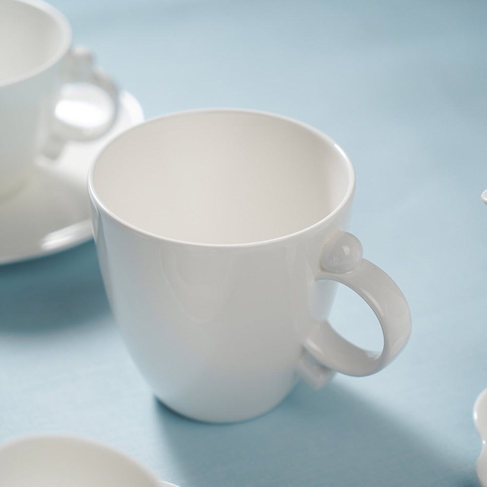 Prouna Geometrica Mug in White Set of 2 White Background Photo