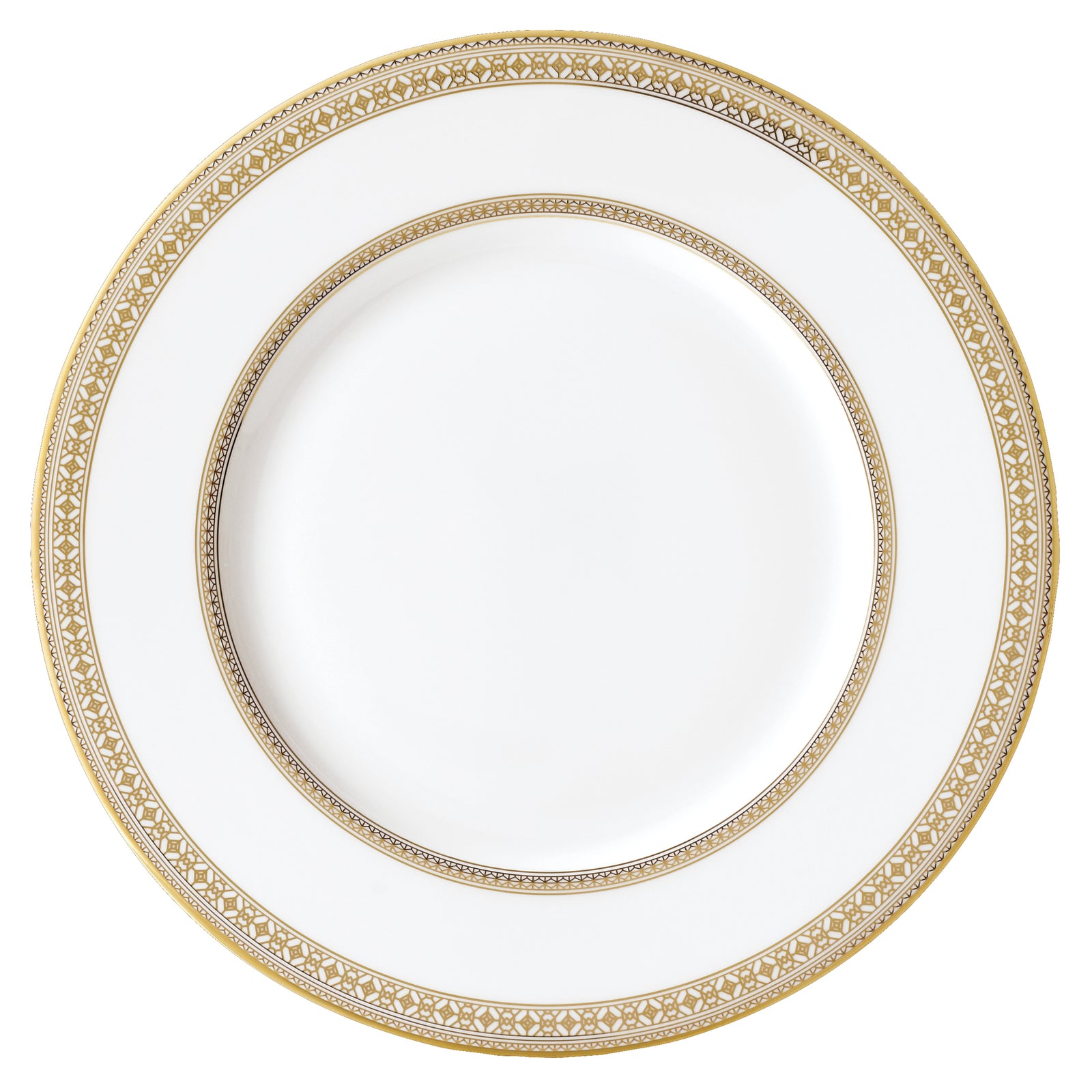 Prouna Golden Leaves Charger Plate White Background Photo