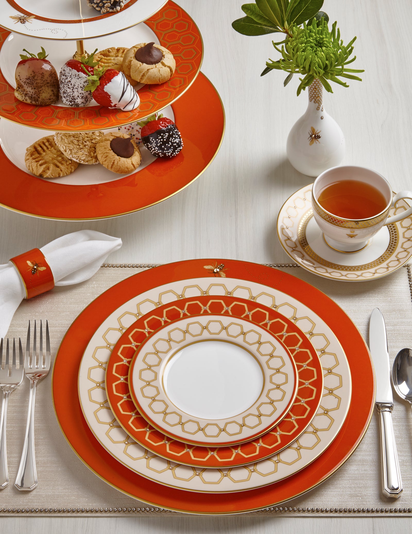 Prouna Honeydew Bread & Butter Plate White Background Photo