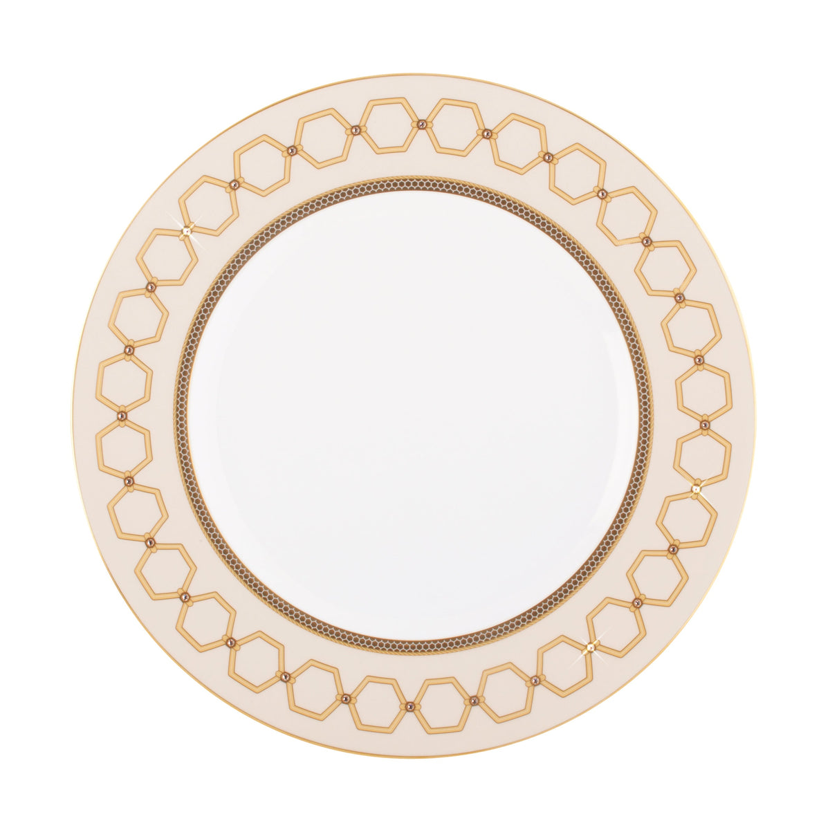 Prouna Honeydew Dinner Plate White Background Photo