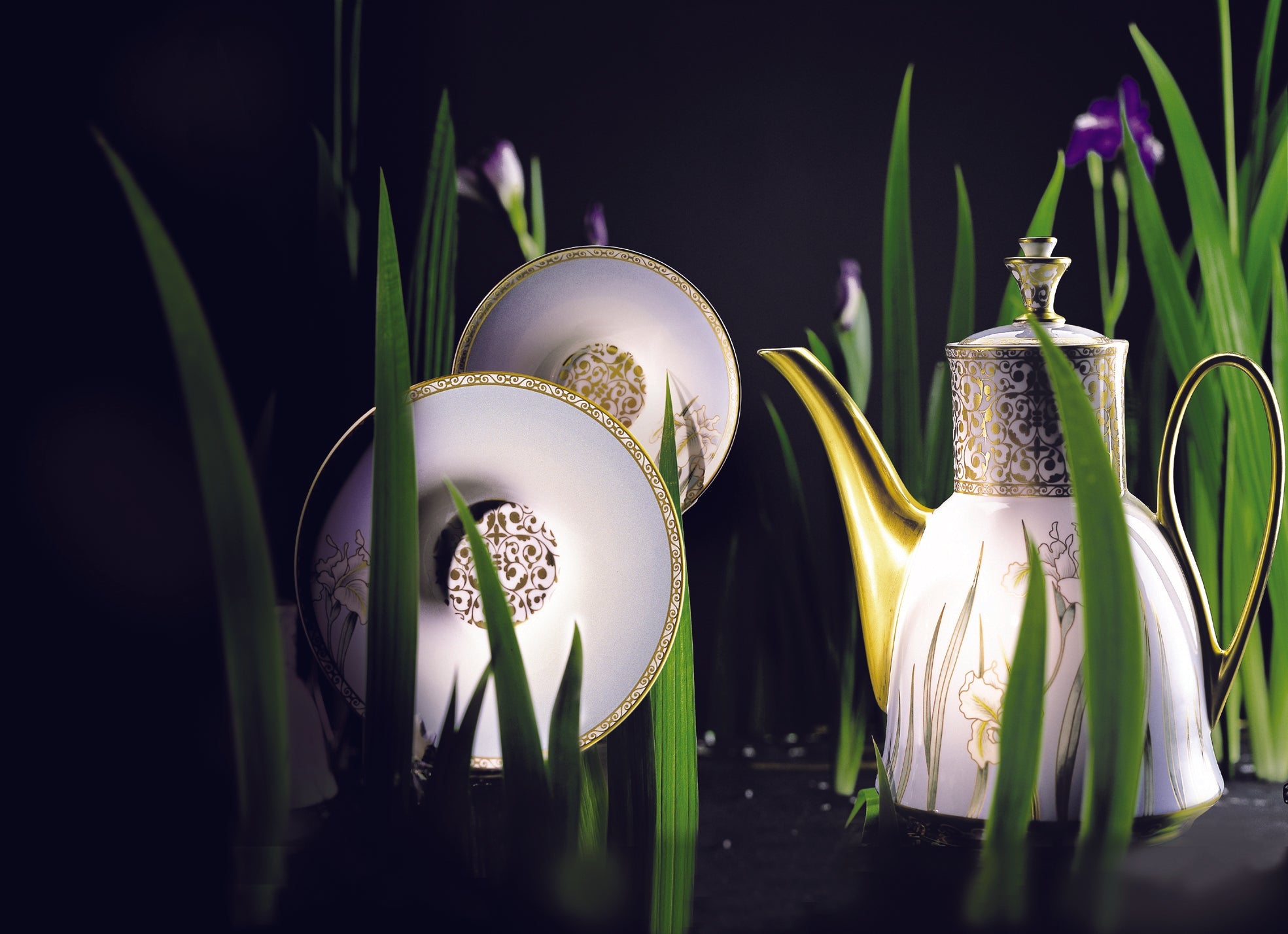 Prouna Iris Tea / Coffee Pot White Background Photo
