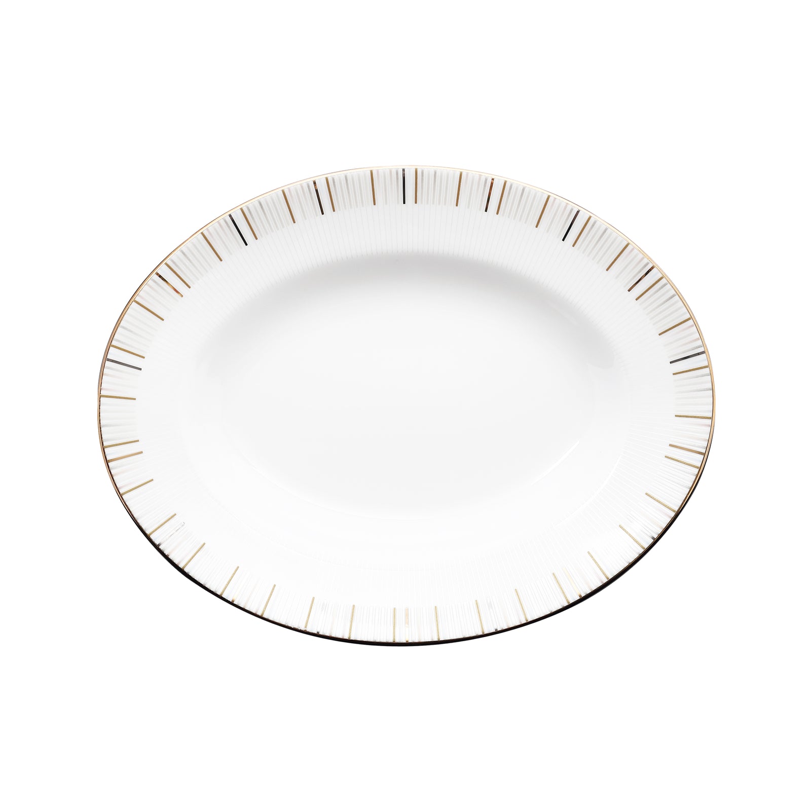 Prouna Luminous 9" Oval Platter White Background Photo