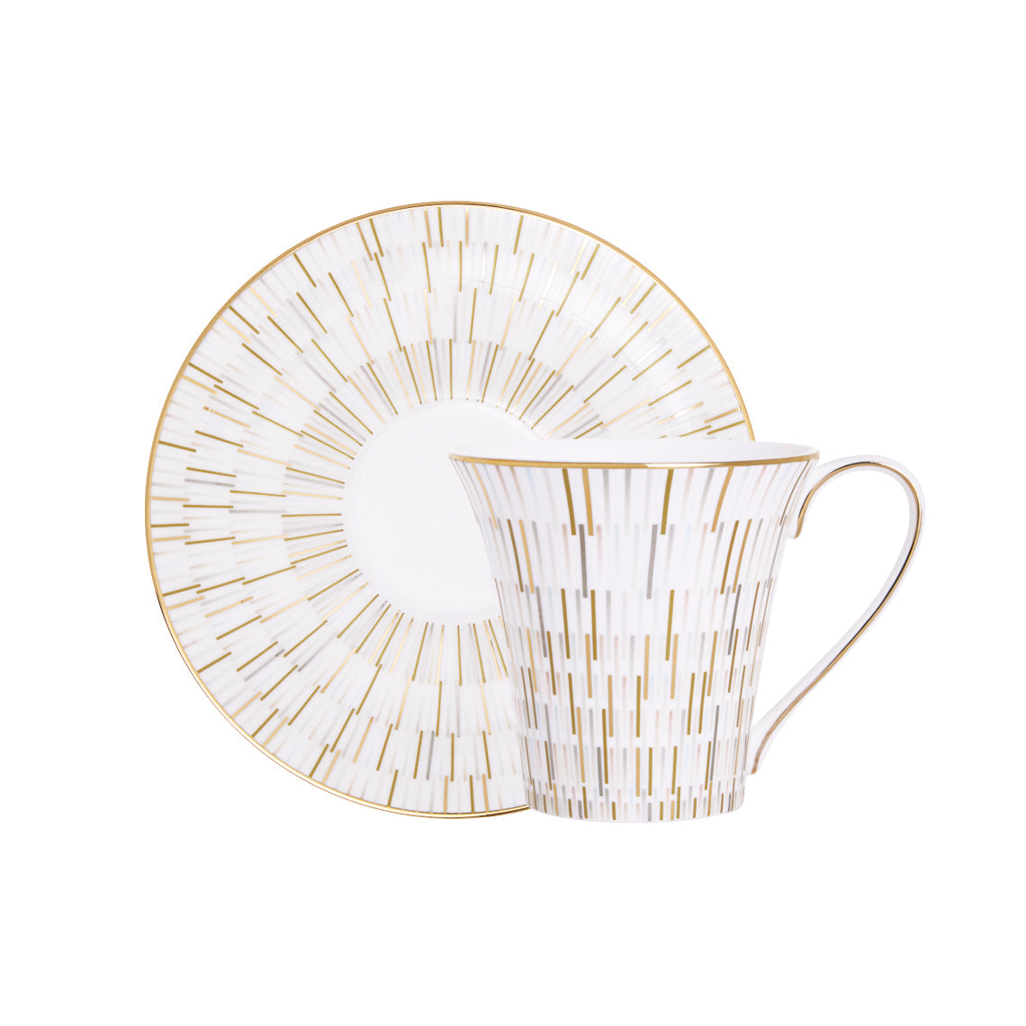 Prouna Luminous Tea Cup &amp; Saucer Bowl White Background Photo