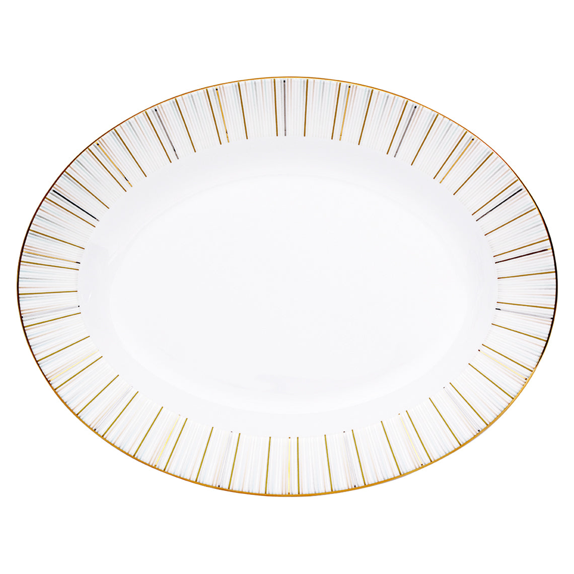 Prouna Luminous 14" Oval Platter White Background Photo