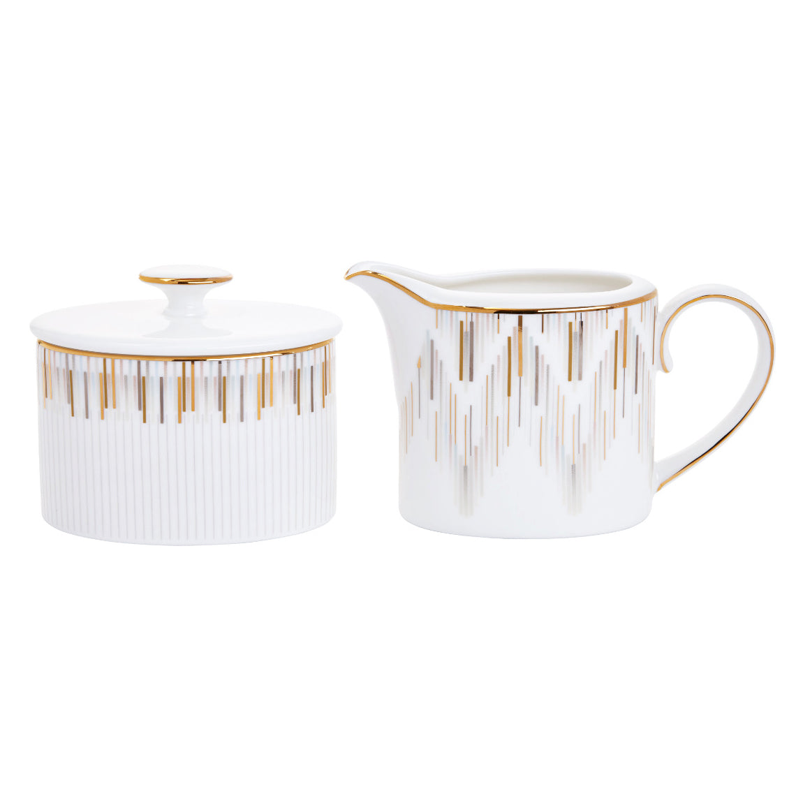Prouna Luminous Sugar & Creamer Set White Background Photo