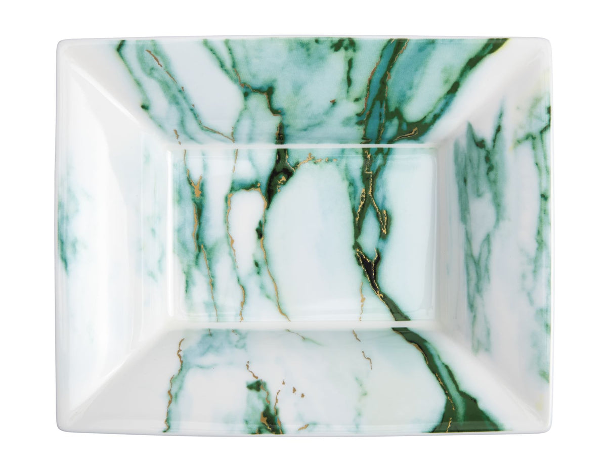 Marble Verde Vide Poche / Jewelry Tray White Background Photo