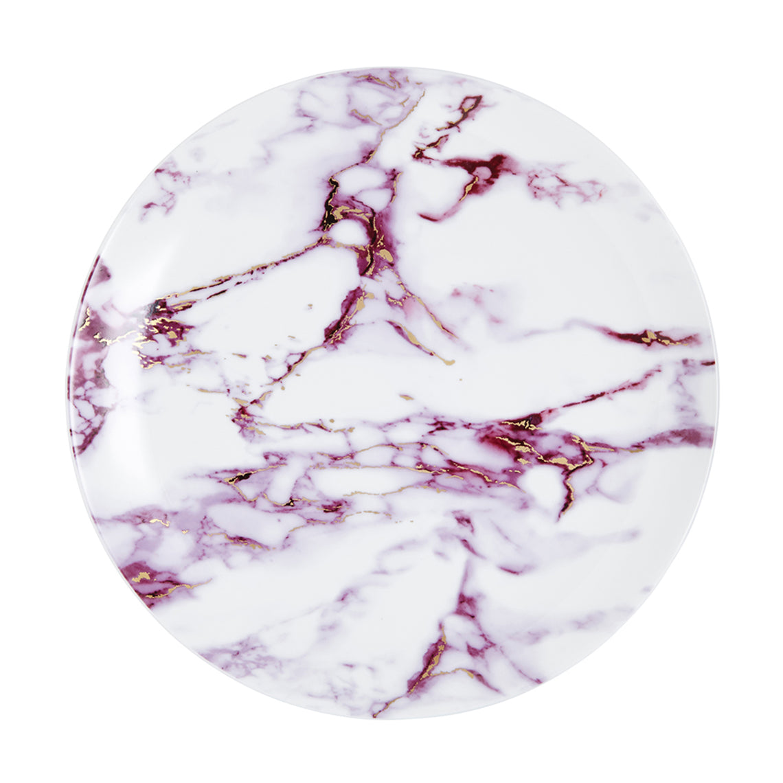 Prouna Marble Chianti Dinner Plate White Background Photo