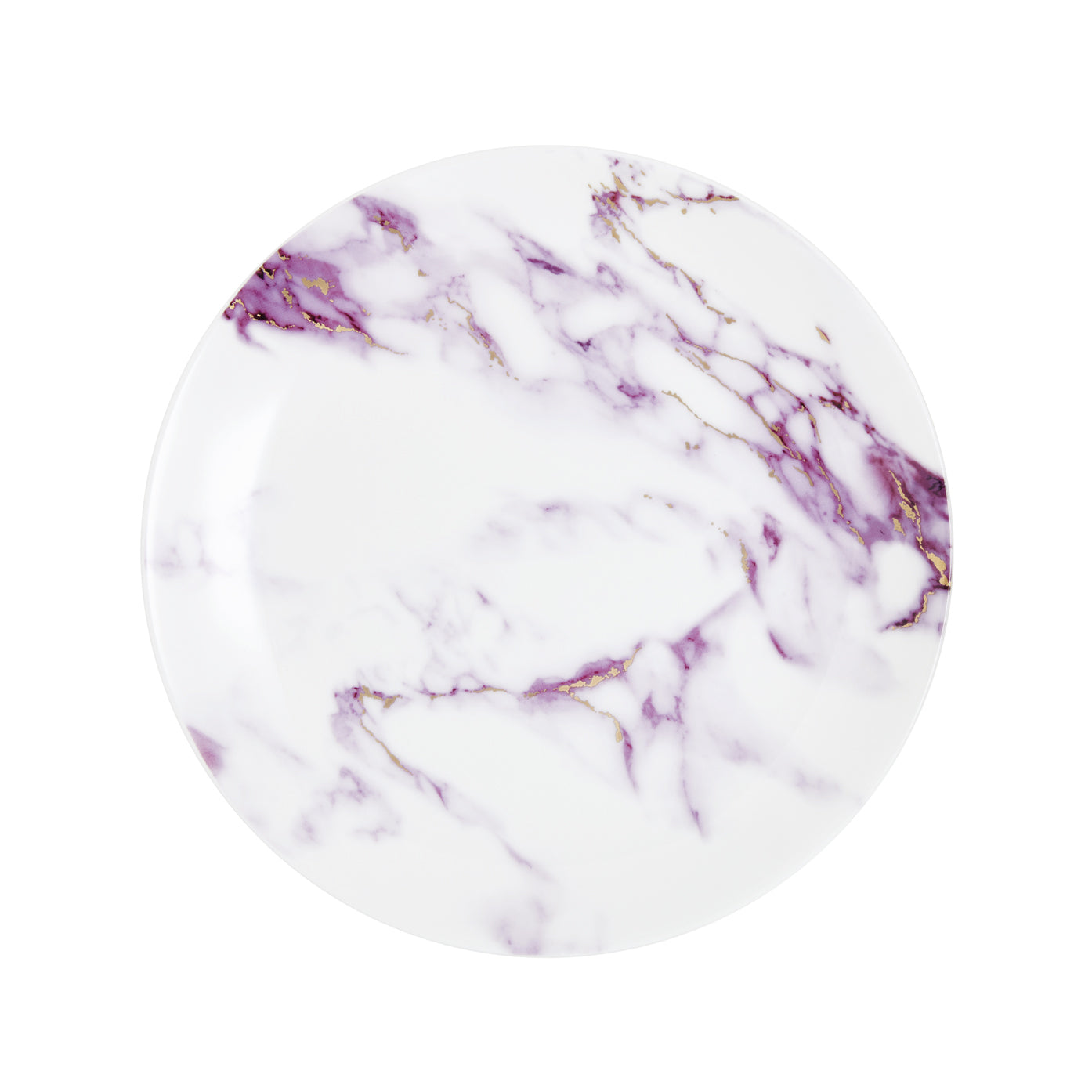 Prouna Marble Chianti Salad/Dessert Plate White Background Photo