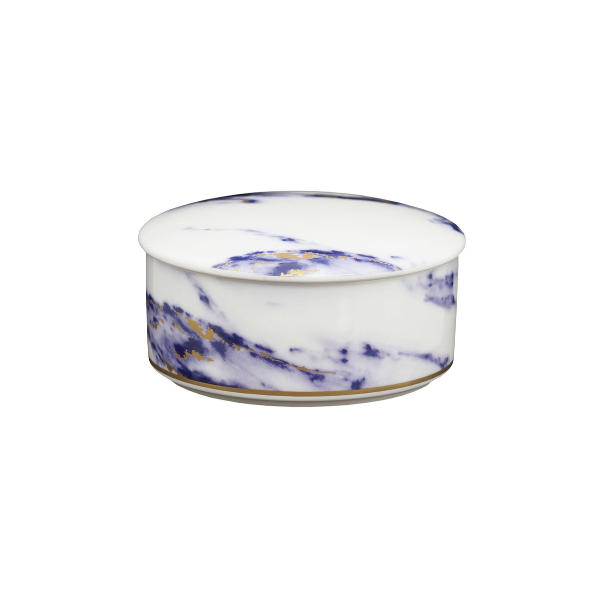 Prouna Marble Azure Jewelry Box Closed White Background Photo