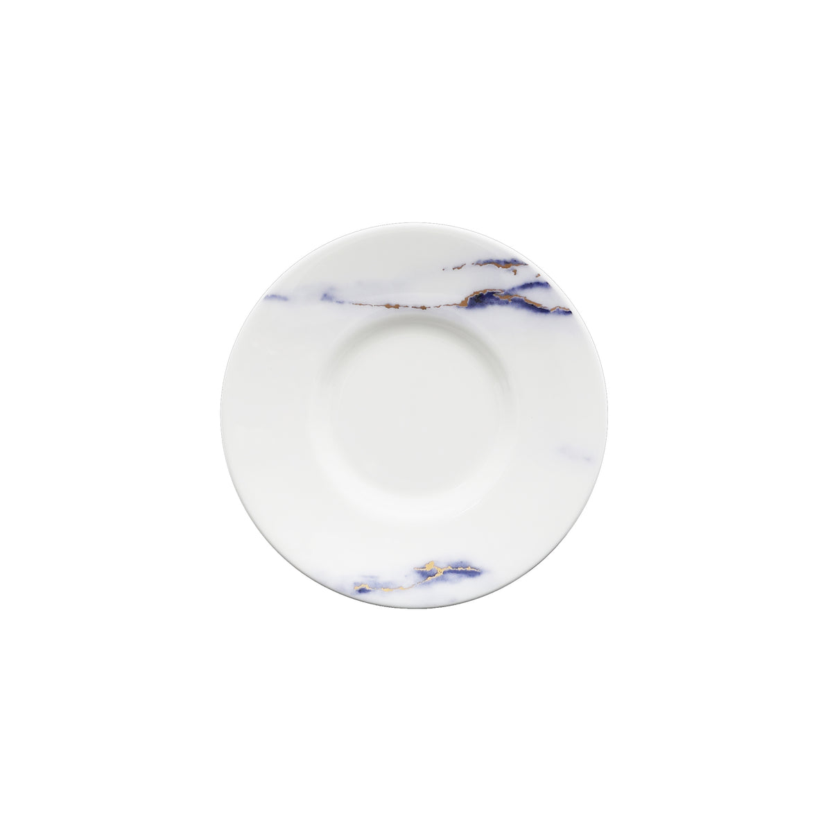 Prouna Marble Azure Espresso Cup Saucer White Background Photo