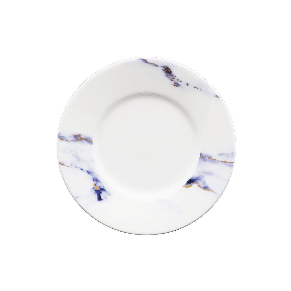 Prouna Marble Azure Tea Cup Saucer White Background Photo