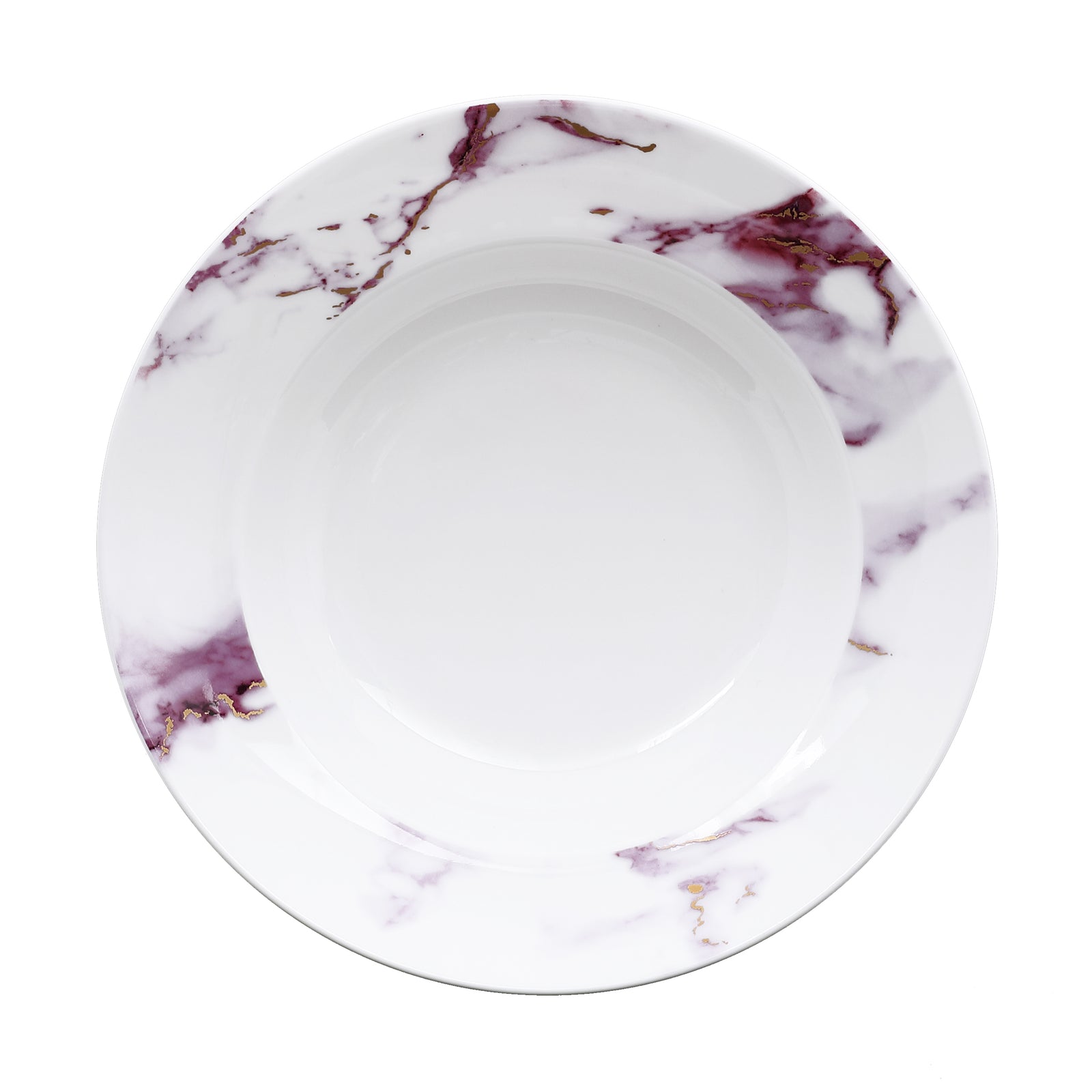 Prouna Marble Chianti Soup Bowl White Background Photo