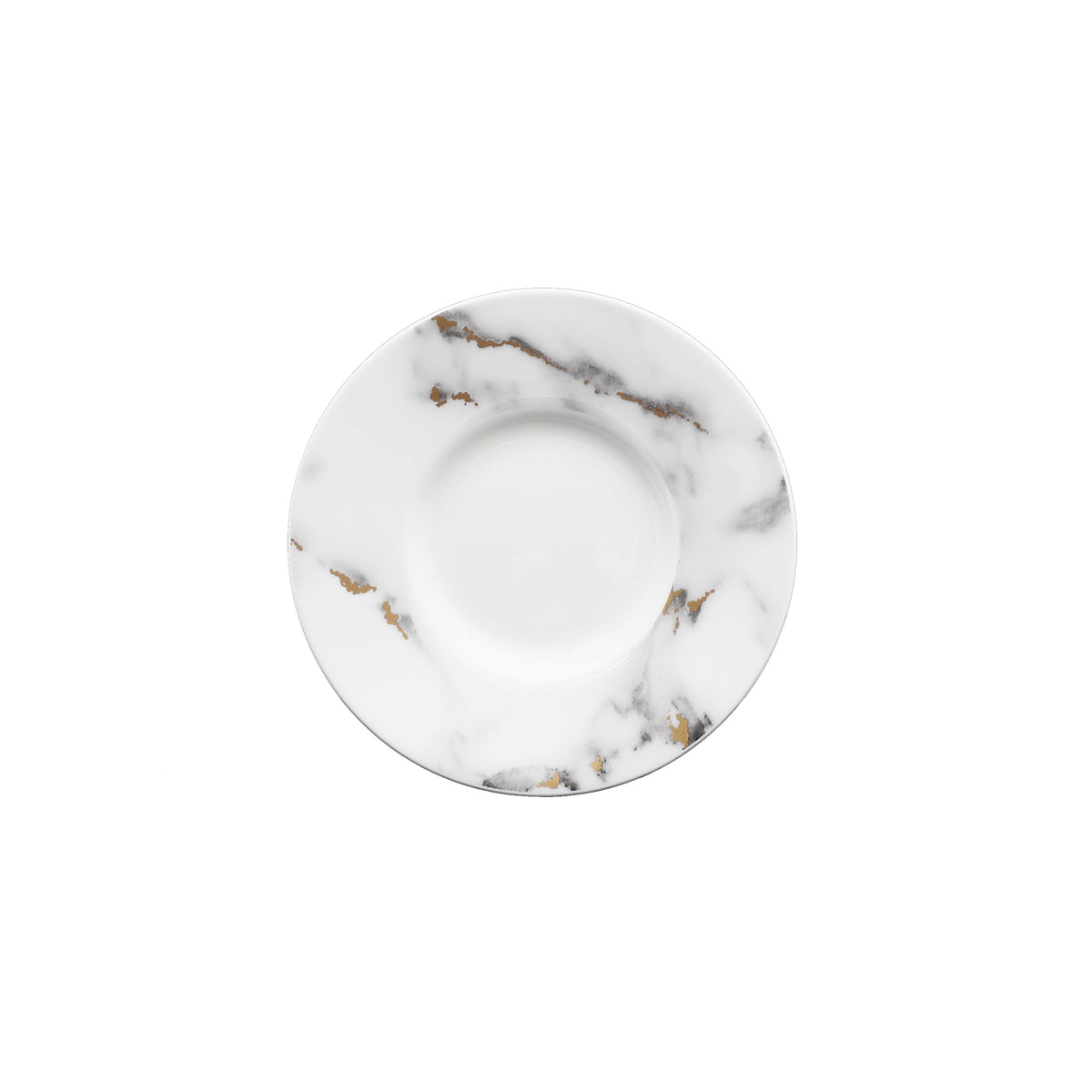 Prouna Marble Venice Fog Espresso Cup Saucer White Background Photo