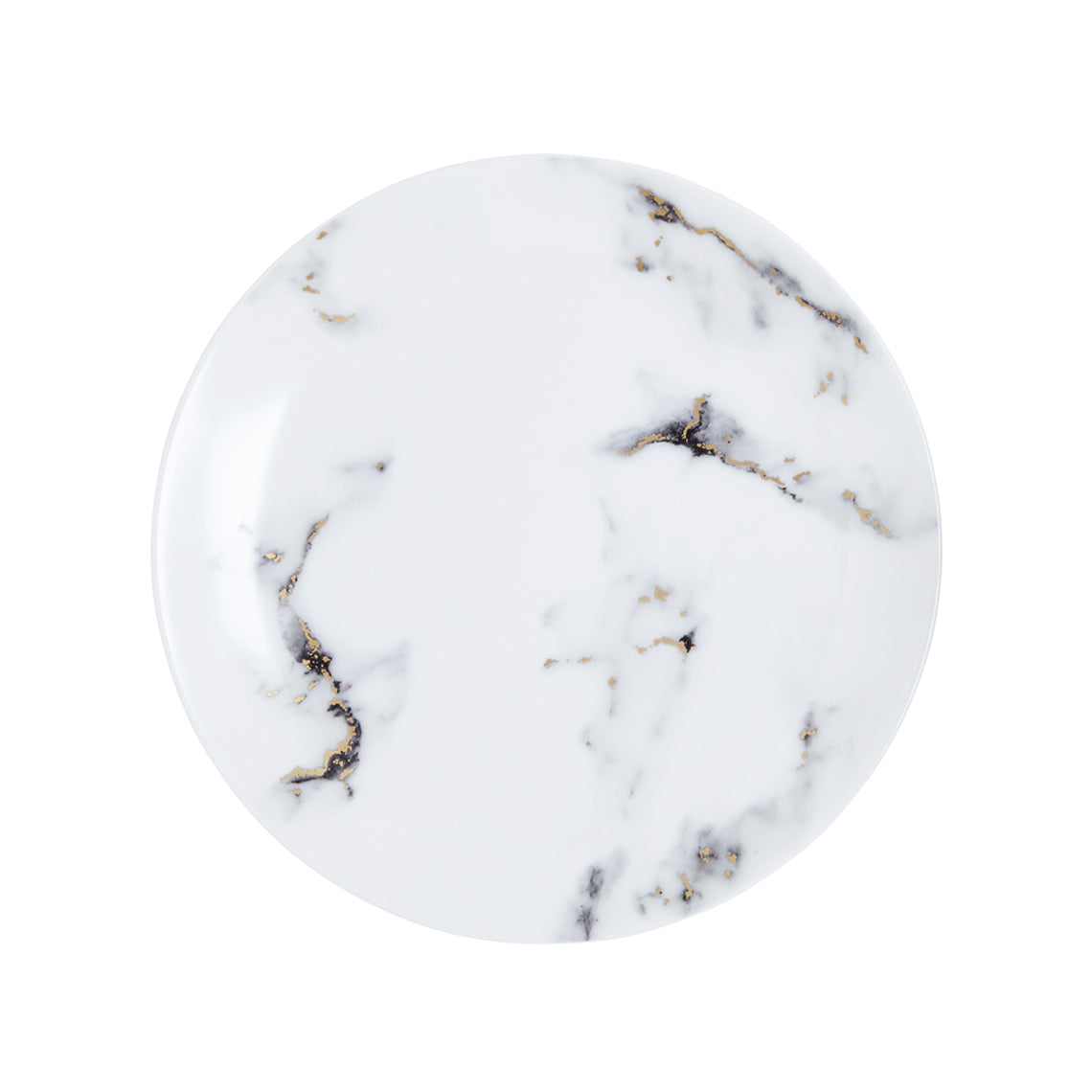 Prouna Marble Venice Fog Salad/Dessert Plate White Background Photo