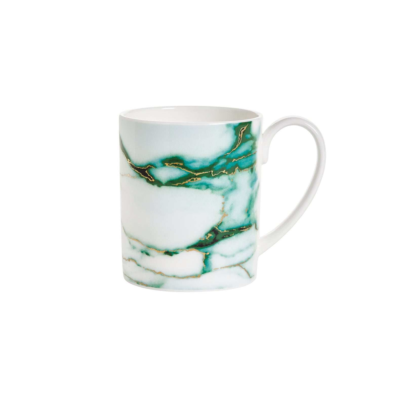 Prouna Marble Verde Cylinder Mug White Background Photo