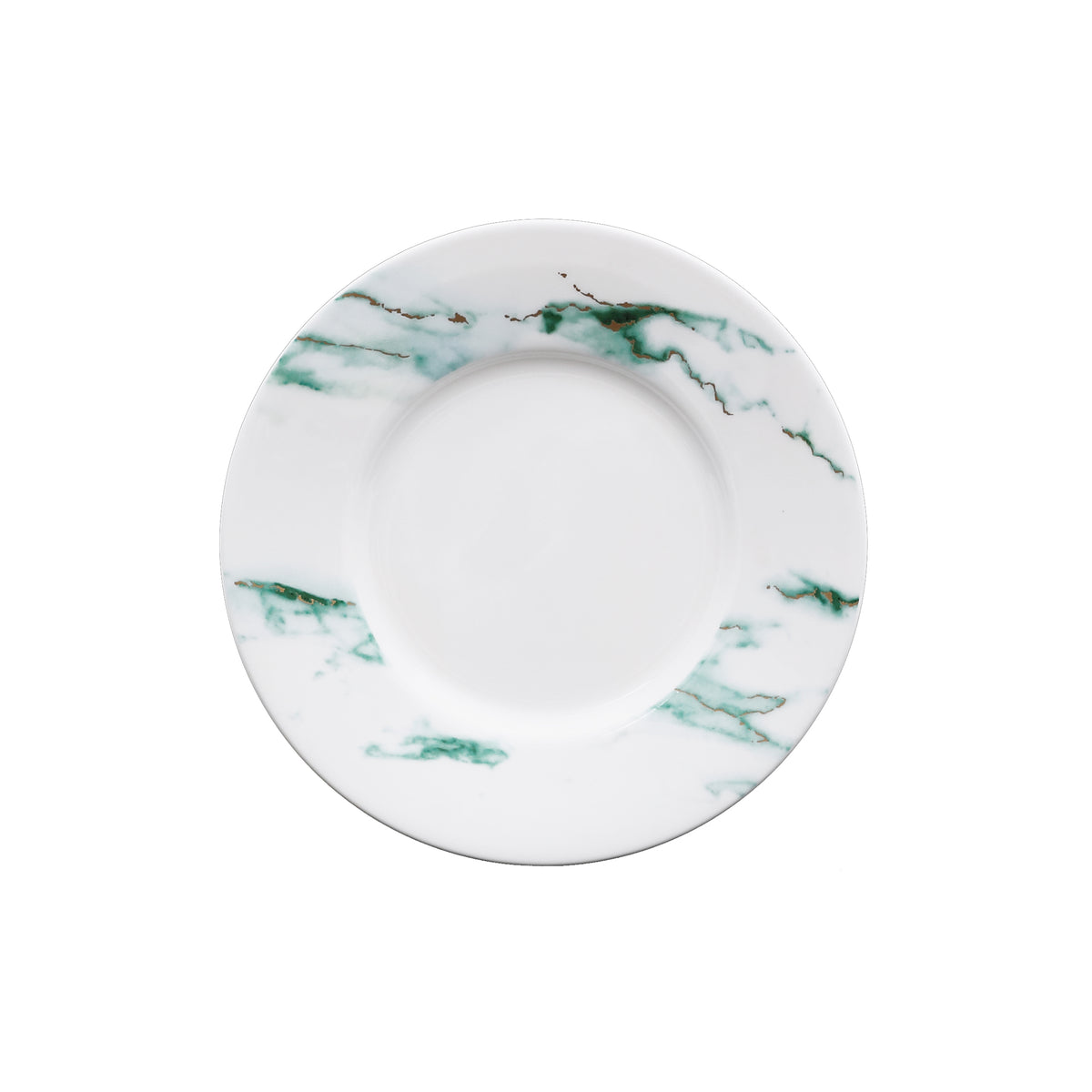 Prouna Marble Verde Tea Cup Saucer White Background Photo