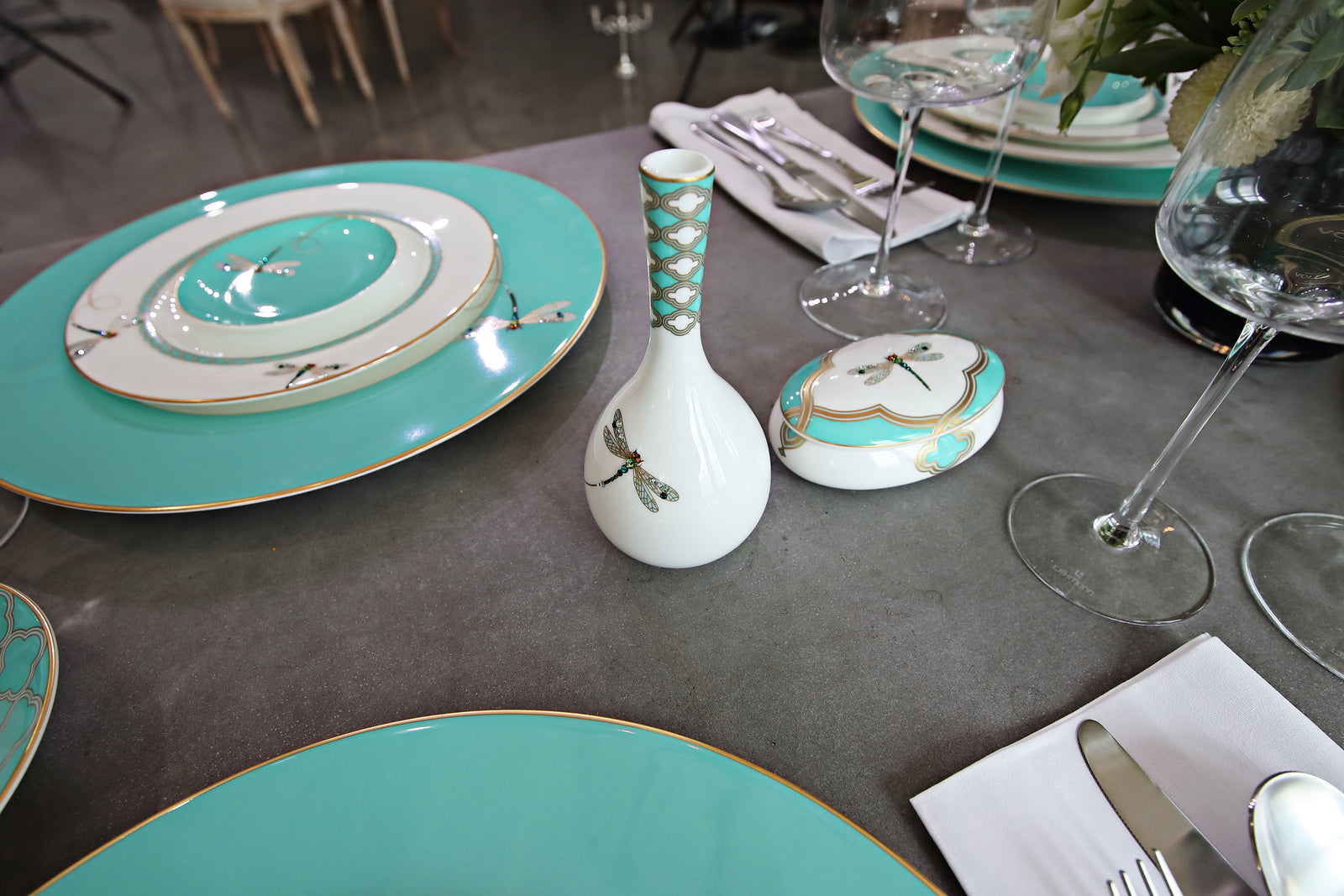 Prouna My Dragonfly Bud Vase White Background Photo