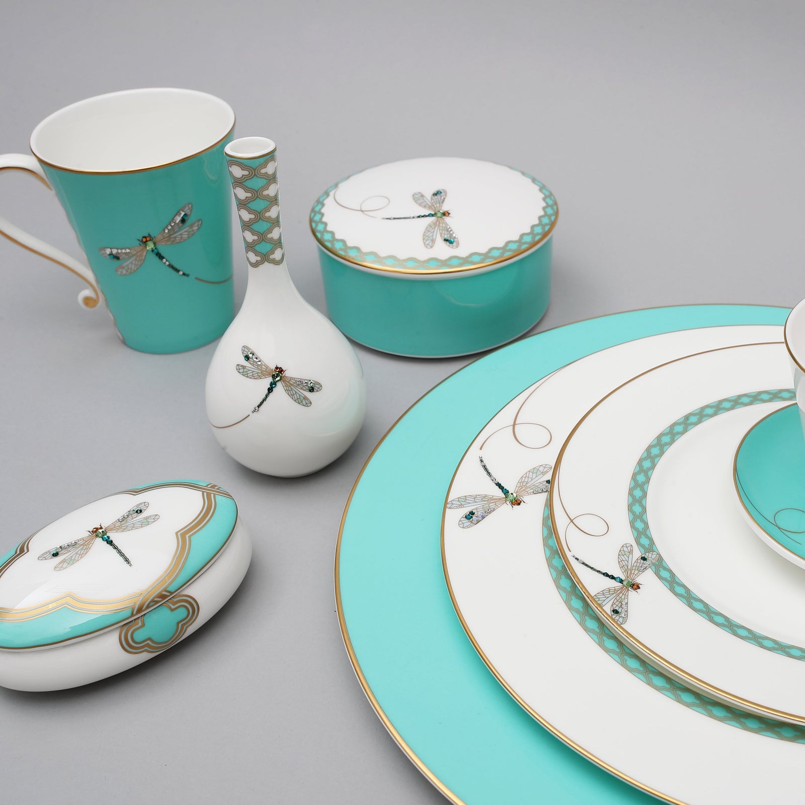 Prouna My Dragonfly Jewelry Box Open White Background Photo