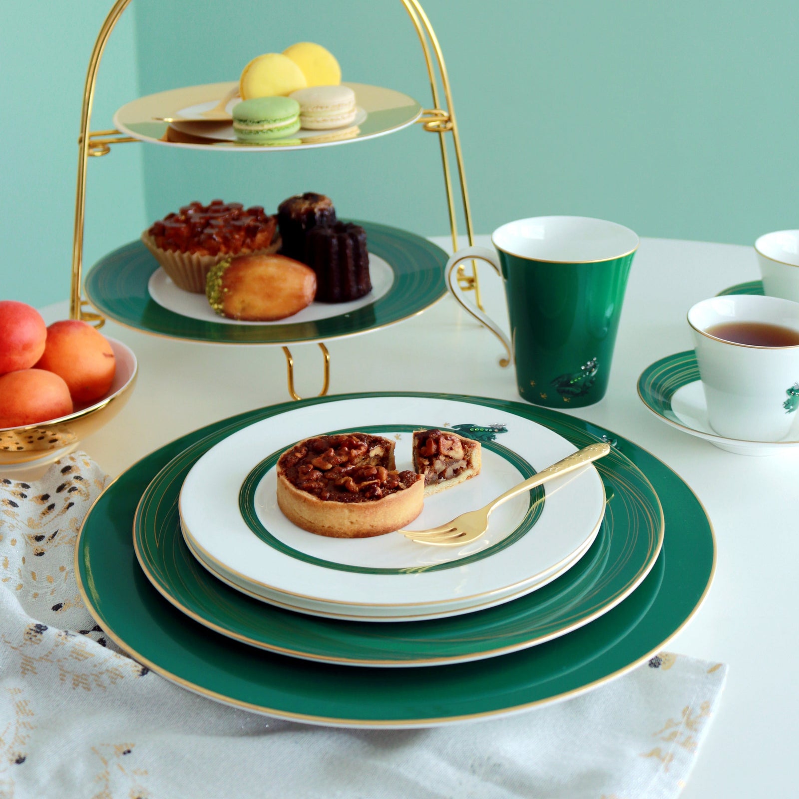 Prouna My Frog Prince Salad / Dessert Plate White Background Photo