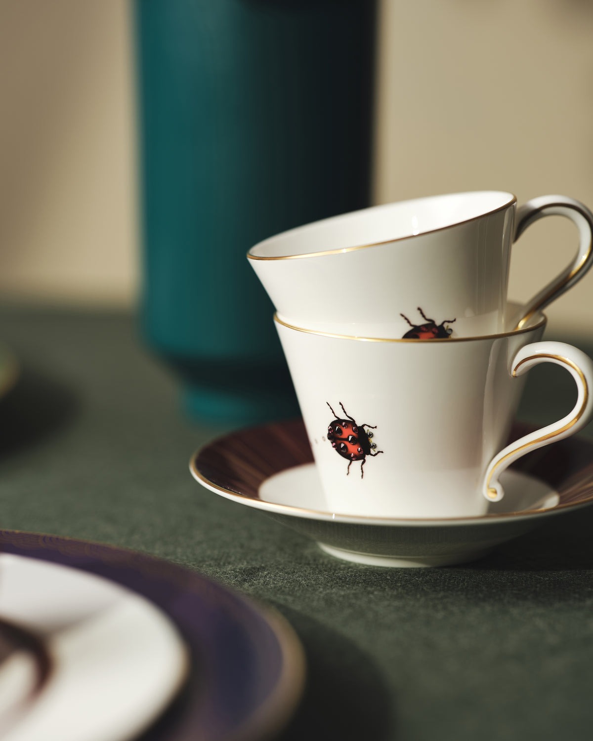 Prouna My Collection Lifestyle Photo My Ladybug Tea Cup &amp; Saucer Focus