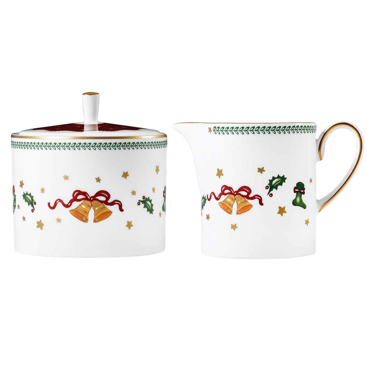 Prouna My Noel Sugar &amp; Creamer Set White Background Photo