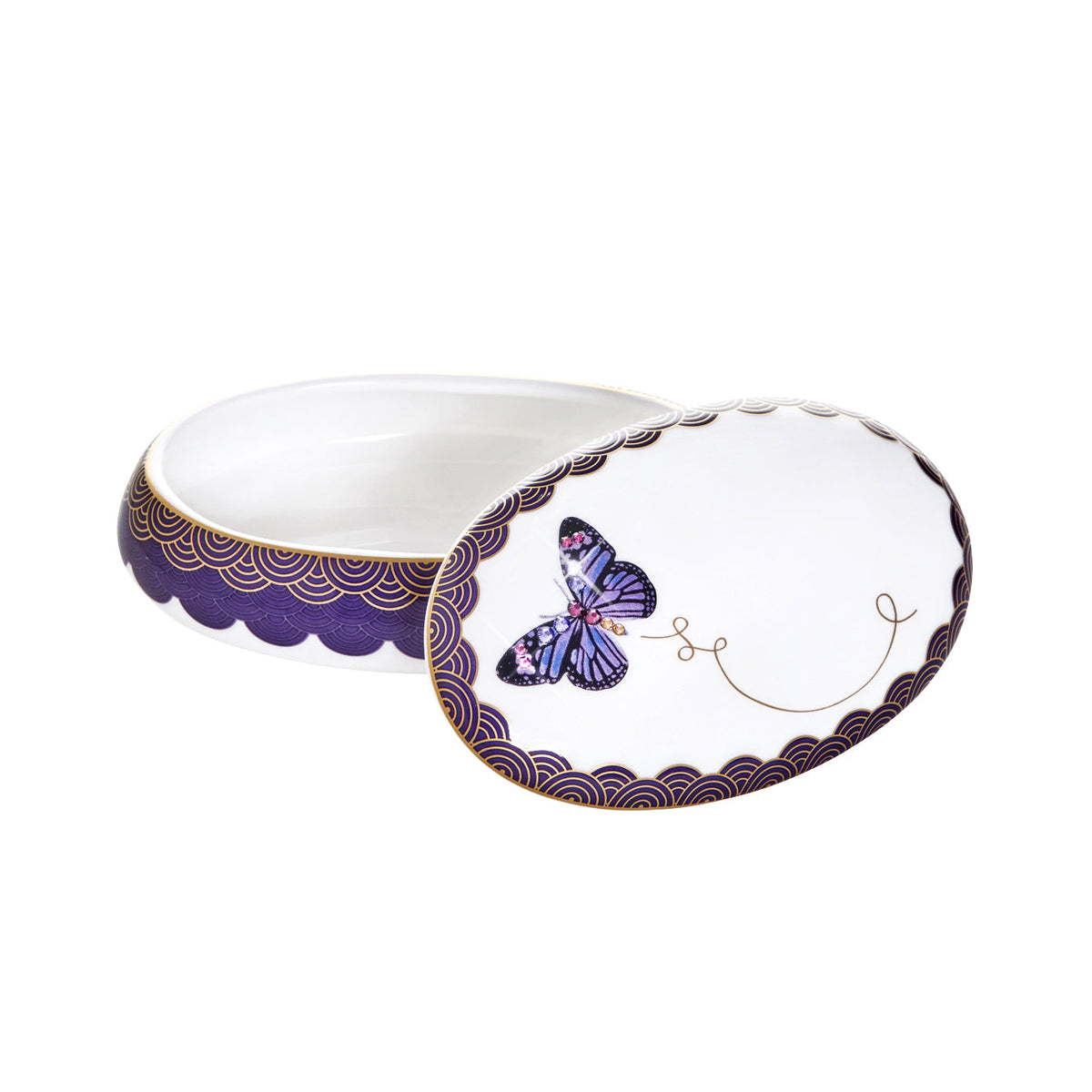 Prouna My Butterfly Jewelry Box Open White Background Photo