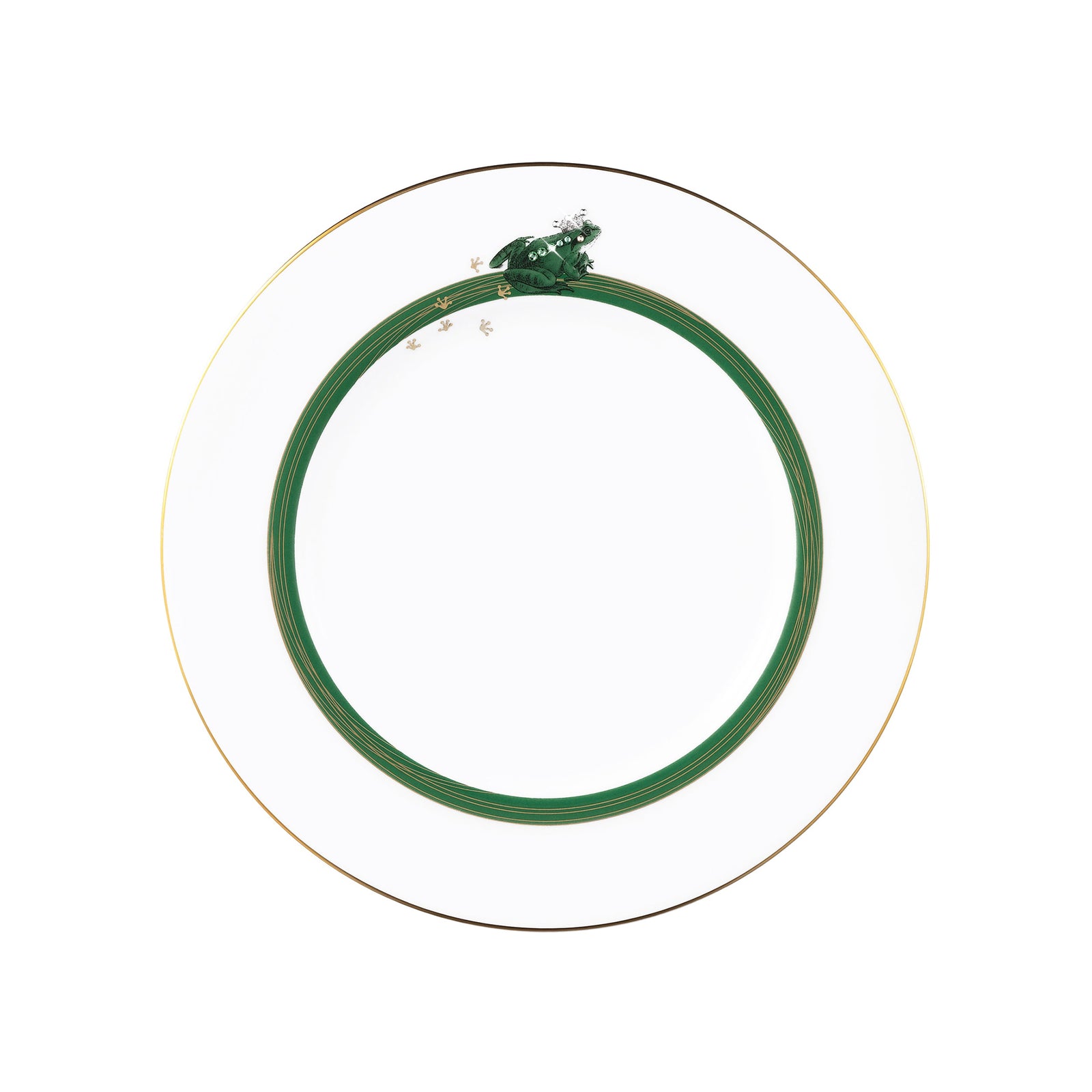 Prouna My Frog Prince Salad / Dessert Plate White Background Photo