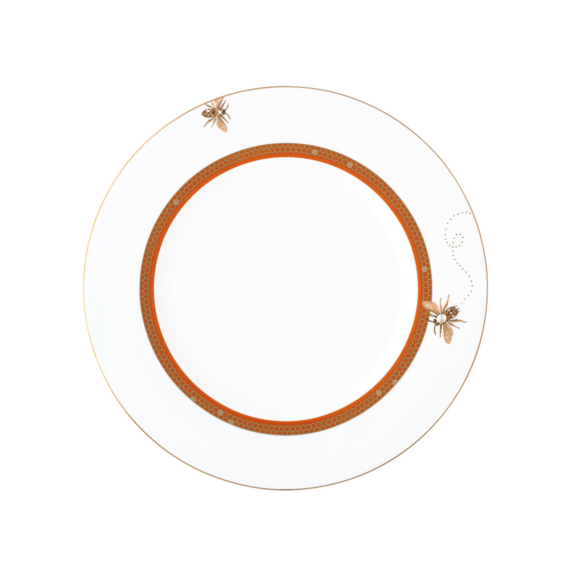 Prouna My Honeybee Salad and Dessert Plate White Background Photo