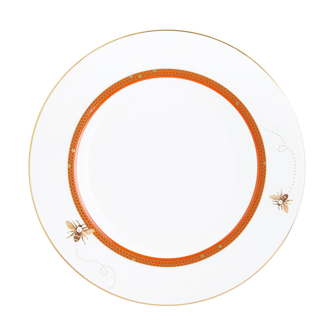 Prouna My Honeybee Dinner Plate with Crystal White Background Photo