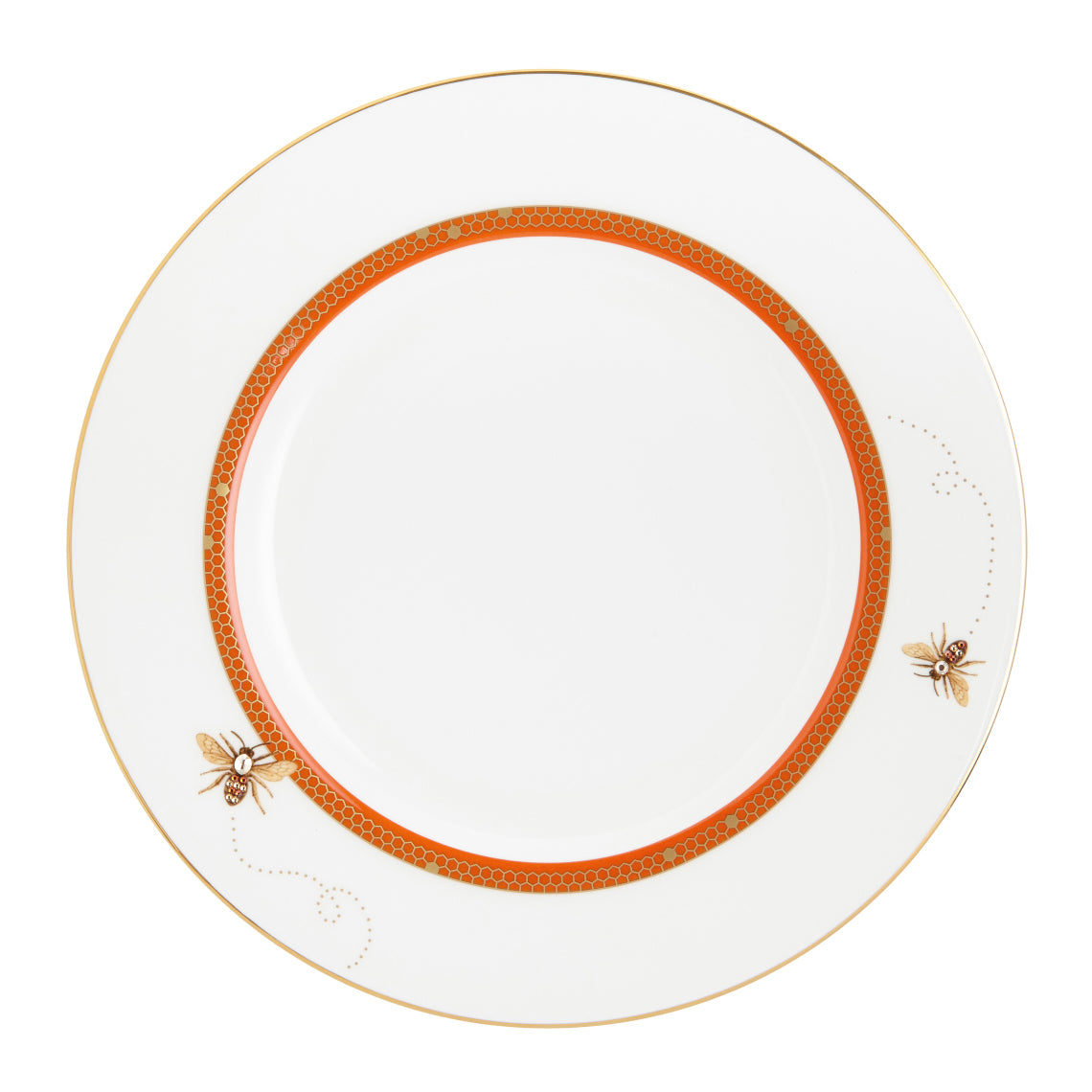 Prouna My Honeybee Dinner Plate with Crystal White Background Photo