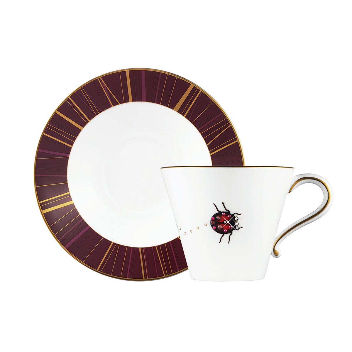 Prouna My Ladybug Cup &amp; Saucer White Background Photo